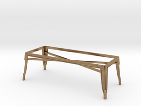 1:24 Pauchard Coffee Table Frame in Natural Brass