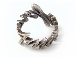 Amour Fou Ring (Various Sizes) in Polished Bronzed Silver Steel