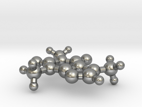 Caffeine Molecule in Natural Silver