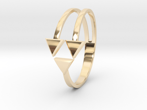 Ring of Triforce in 14K Yellow Gold: 6 / 51.5