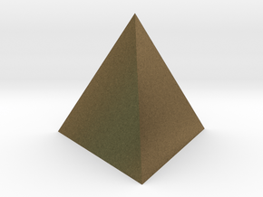 Tetrahedron (small) in Natural Bronze