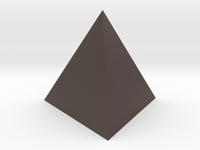 Tetrahedron (small) in Polished Bronzed Silver Steel
