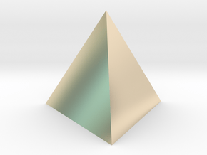 Tetrahedron (small) in 14K Yellow Gold