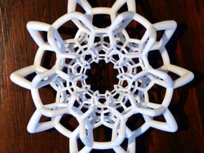 Toroidal Half 120-Cell in White Natural Versatile Plastic