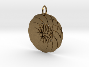 Sacret flower geometry in Natural Bronze