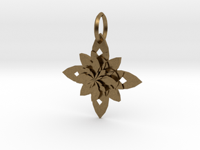 Sacret Flower geometry in Natural Bronze