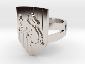 Hufflepuff Ring Size 6 in Platinum