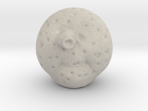 Moon With Rocket In Eye 3 in Natural Sandstone