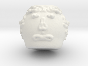 Head in White Natural Versatile Plastic