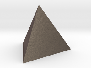 Tetrahedron 4er 20mm in Polished Bronzed Silver Steel