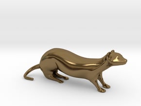 The Weasel Desk Toy in Polished Bronze
