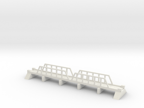 1/600 Steel Girder Road Bridge in White Natural Versatile Plastic