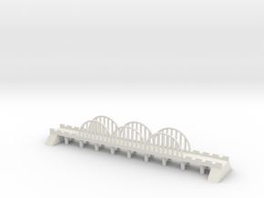 1/600 Steel Road Bridge in White Natural Versatile Plastic