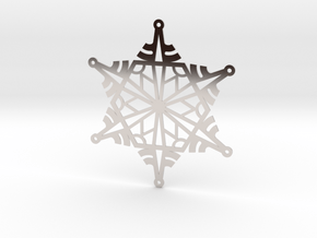 Arcs Snowflake - Flat in Platinum