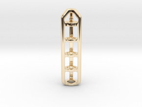 Tritium Lantern 4A (Silver/Brass/Plastic) in 14K Yellow Gold