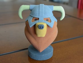 Dovahbear Bust (Full Color Sandstone) in Full Color Sandstone