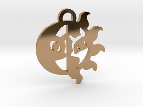 Medallion of Celestia and Luna in Polished Brass
