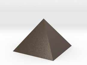 Pyramid 74mm Hollow 0p975 Square Johnson 74mm Holl in Polished Bronzed Silver Steel
