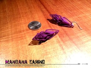 Mandana Earings in Purple Processed Versatile Plastic