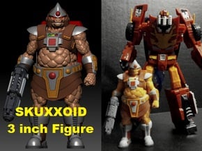 Skuxxoid 3inch Transformers Figure in Full Color Sandstone