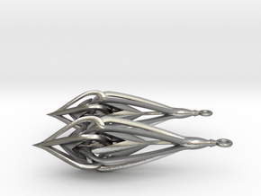 Nautilus Earings in Natural Silver