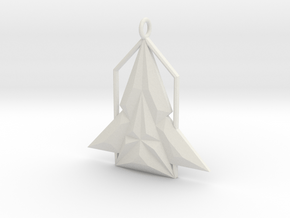Rocket House Pendant in White Natural Versatile Plastic