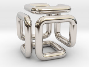 Pendant Of Cubical Wonder in Platinum