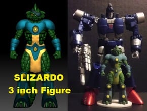 Slizardo homage Komodo 3inch Transformers Mini Fig in Full Color Sandstone