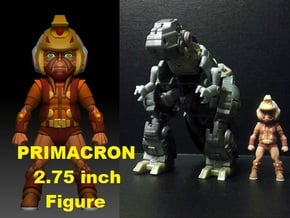 Primacron homage Space Monkey 2.75inch Transformer in Full Color Sandstone