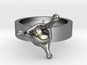 LoveSplash ring size 8 U.S. in Polished Silver