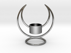 Solstice Candle Holder  in Polished Silver