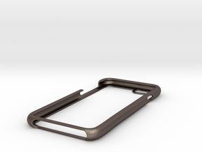 IPhone 6 Shell  in Polished Bronzed Silver Steel