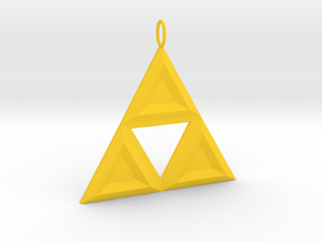 Triforce in Yellow Processed Versatile Plastic