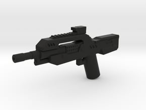 Burst Rifle  in Black Natural Versatile Plastic