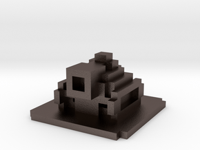 Voxel Tank in Polished Bronzed Silver Steel