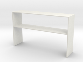 Over Desk Cabinet 1 Close in White Natural Versatile Plastic
