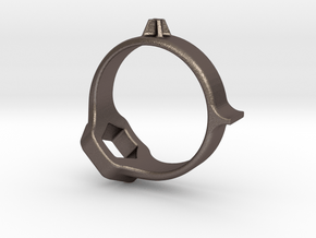 US10.5 Tool Ring XII in Polished Bronzed Silver Steel