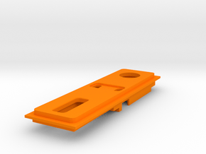 Interior Mount - 2mm - NO USB in Orange Processed Versatile Plastic