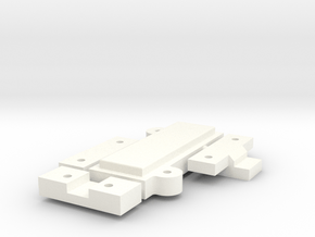 Clamps for Mounting Plates - With USB in White Processed Versatile Plastic