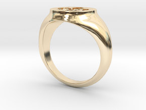 Signet Ring - Fleur De Lis in 14K Yellow Gold