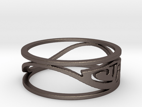 CTR Wired (Size 5.75 x 5 mm) in Polished Bronzed Silver Steel