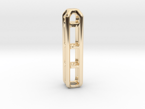 Tritium Lantern 4B (Silver/Brass/Plastic) in 14K Yellow Gold