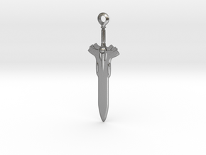 Eternal Sword Pendant in Natural Silver