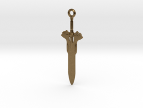 Eternal Sword Pendant in Natural Bronze