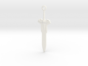 Eternal Sword Pendant in White Processed Versatile Plastic