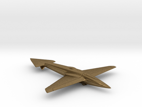 Uni-Dir Slim Plane Toy (88mm long) in Natural Bronze