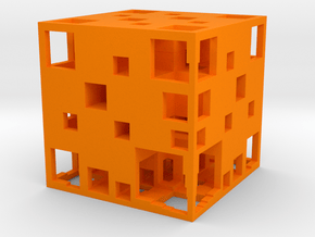 UA Menger Cube 40mm in Orange Processed Versatile Plastic