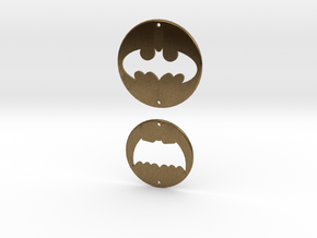 Batman Logo Charms 2 in Natural Bronze