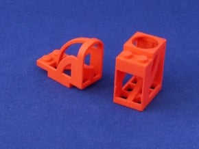 Marble Run Bricks: Dive Track Set in Red Processed Versatile Plastic