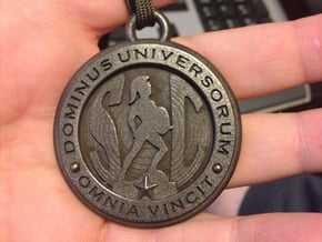 Graduation Medallion - 2015 in Polished and Bronzed Black Steel